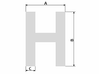 Hliníkový profil H 8,2 x 30 x 1,5 mm / profil I EN AW6060 / AlMgSi0,5