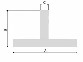 Hliníkový profil T  30 x  15 x  2 mm EN AW6060 / AlMgSi0,5