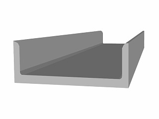 Ocelový profil U  30 mm válcovaný za tepla / S235JR